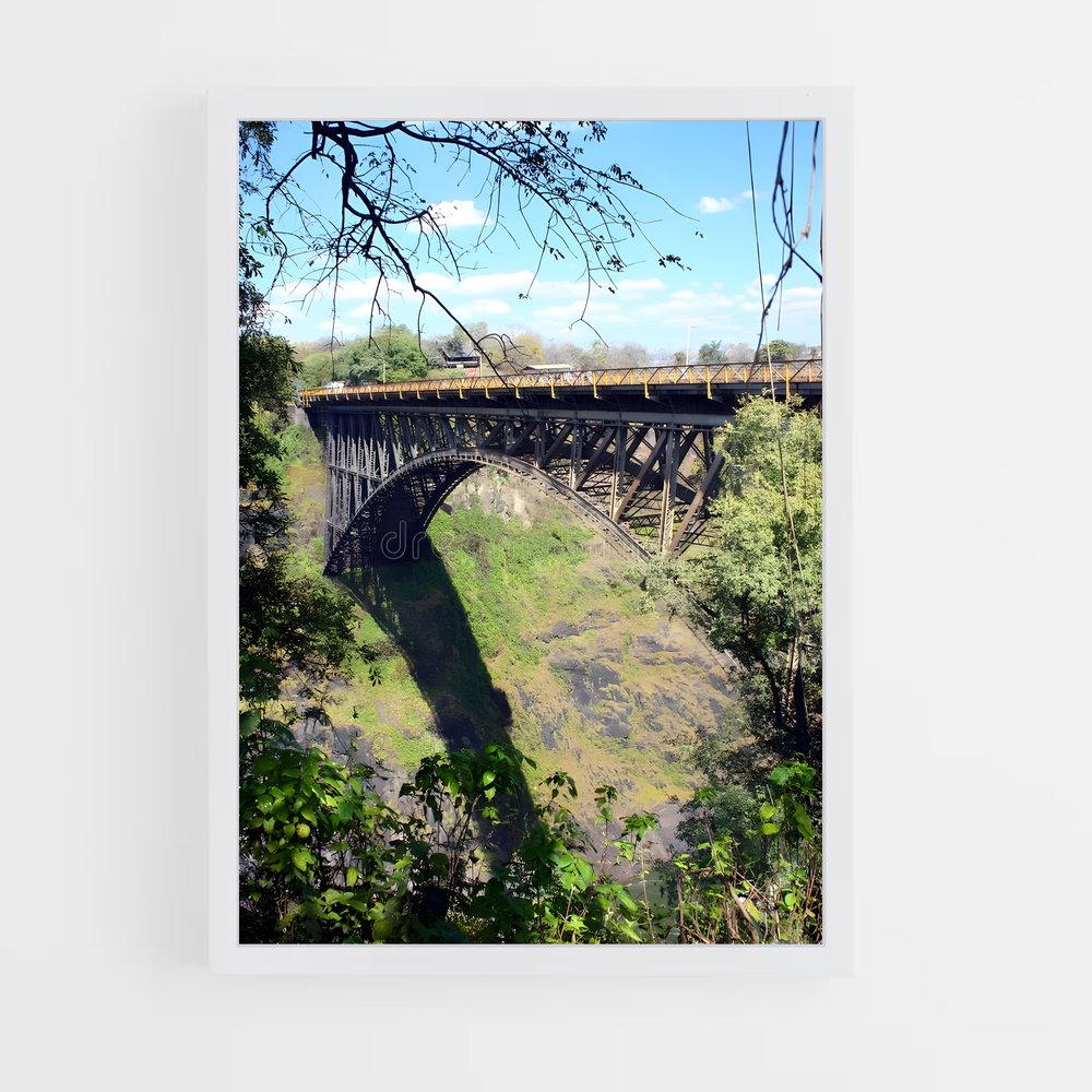 Poster Pont des Chutes Victoria – affiche Saut à l’élastique (vue 3)
